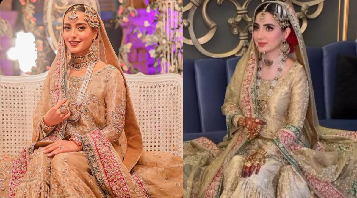 Hasnain Lehri and Iqra Aziz poses for Fahad Hussayn's new wedding  collection – The Odd Onee