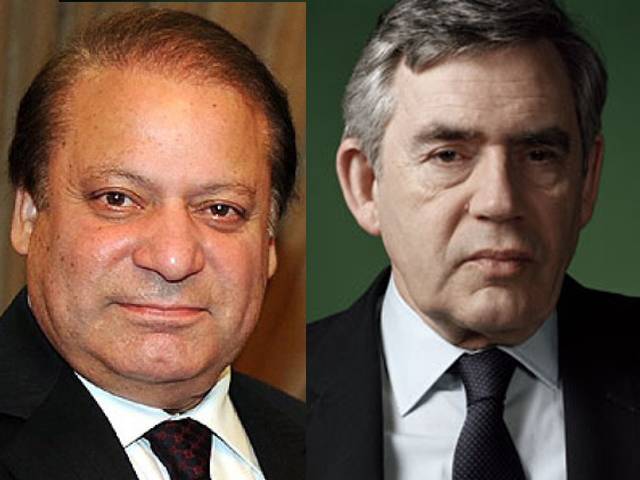 Brown telephones PM Nawaz, discuss issues pertaining to education