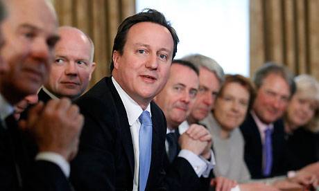 David Cameron picks his first all-Tory cabinet