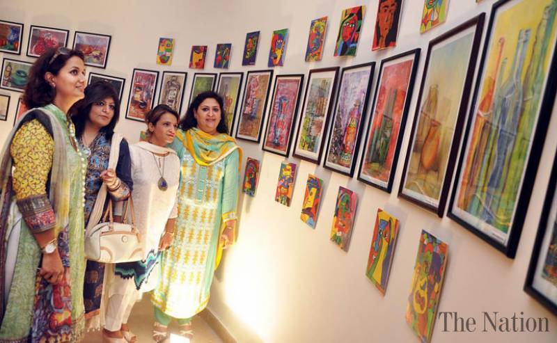 Artwork exhibition begins in Karachi