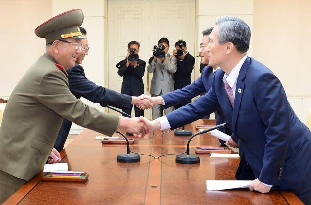 Koreas agree on diffusing tensions