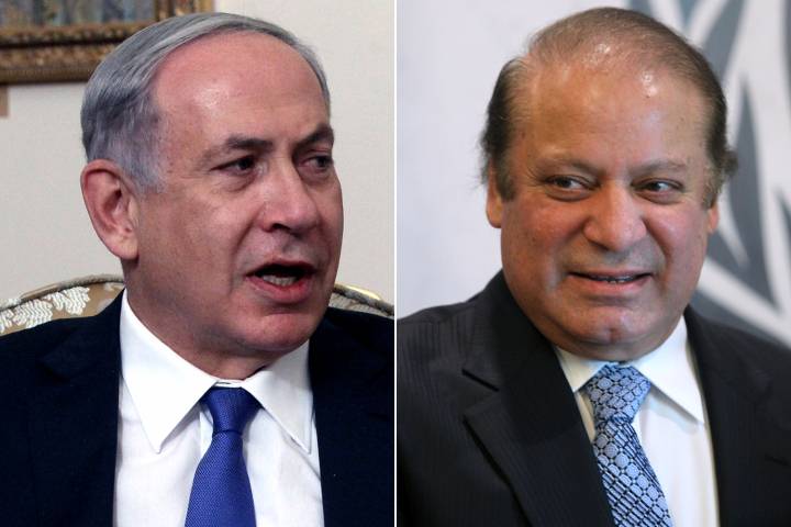 Israel's Benjamin Netanyahu didn't eat at a hotel because PM Nawaz Sharif was also dinning there