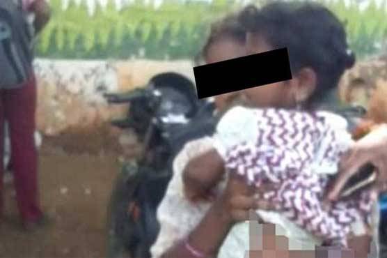 Cruel teacher in India forces baby girl to sit on hot iron slide as punishment