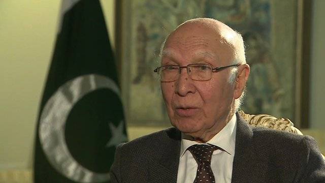 No compromise on national interests during talks with US: Sartaj Aziz