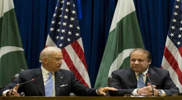 US Vice President Biden meets PM Nawaz, admits Pakistan’s crucial role in war on terror