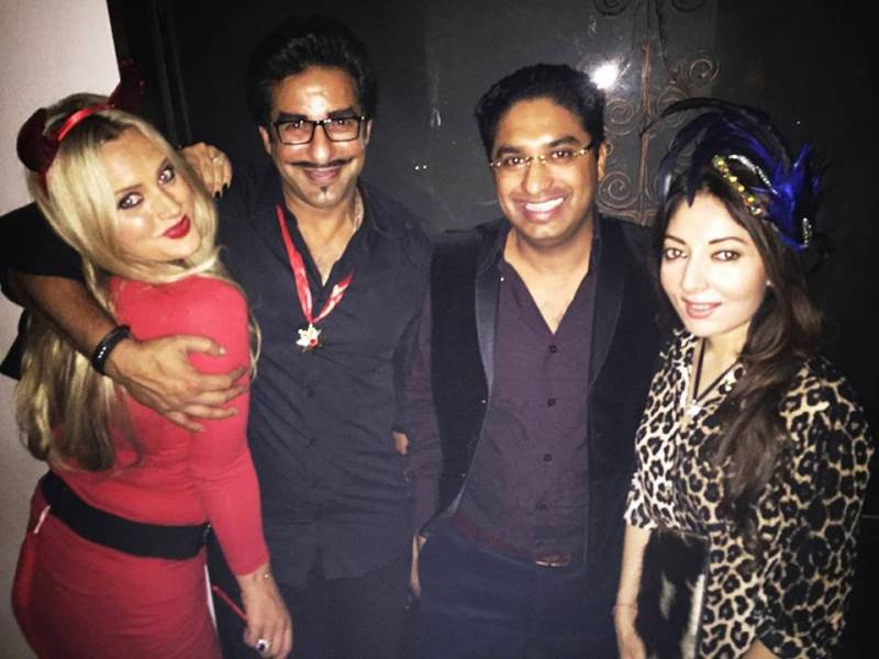 Its Too Scary: Mahira Khan, Waseem Akram and Mehwish Hayat celebrate Halloween with other celebrities