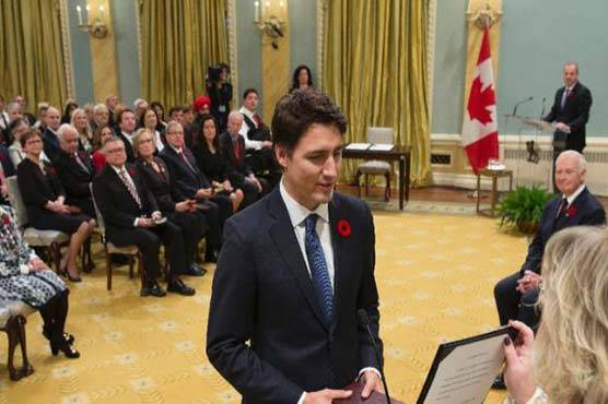Justin Trudeau sworn in as Canada's PM after landslide victory