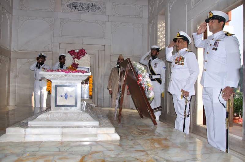 Pakistan Navy cadets take charge at Iqbal's mausoleum