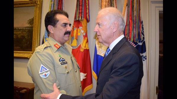 Gen Raheel Sharif, Joe Biden for resumption of reconciliation process in Afghanistan