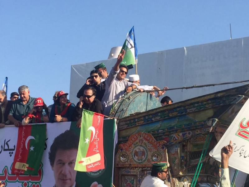 Imran Khan in Karachi to rally for Local Bodies polls