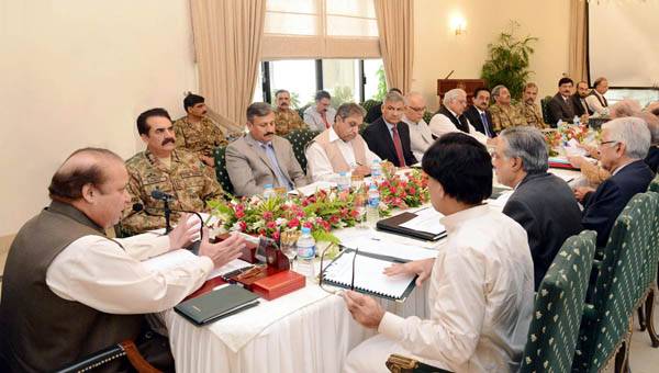 PM Nawaz chairs top level meeting to review security situation