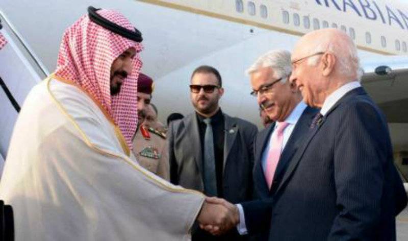 Saudi Defence Minister Salman Al Saud leaves after day-long visit to Pakistan