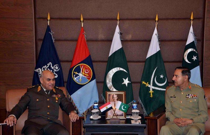 Egyptian Defence Minister lauded Pakistan's role to eliminate terrorism