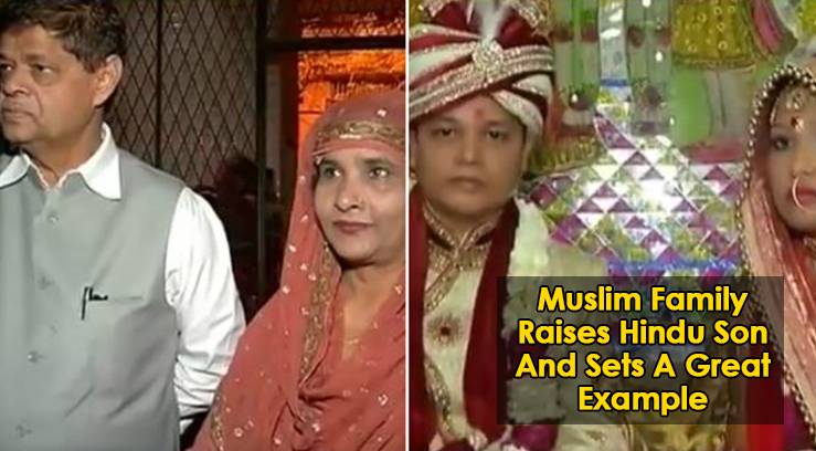 INDIA: Muslim parents have a gala Hindu wedding for adopted son