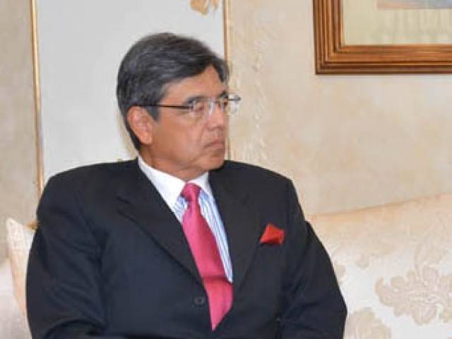 Outgoing Japanese ambassador Hiroshi Inomata calls on PM Nawaz
