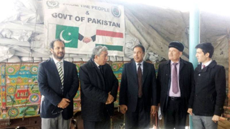 Pakistan sends relief goods for quake victims in Tajikistan