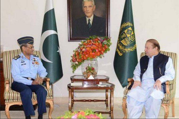 Chief of Air Staff Sohail Aman calls on PM Nawaz