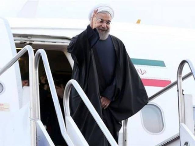 Iranian President Hassan Rouhani on first ever visit to Pakistan