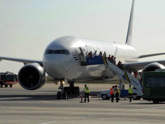 PIA plane crashes into jetty after landing at Karachi airport