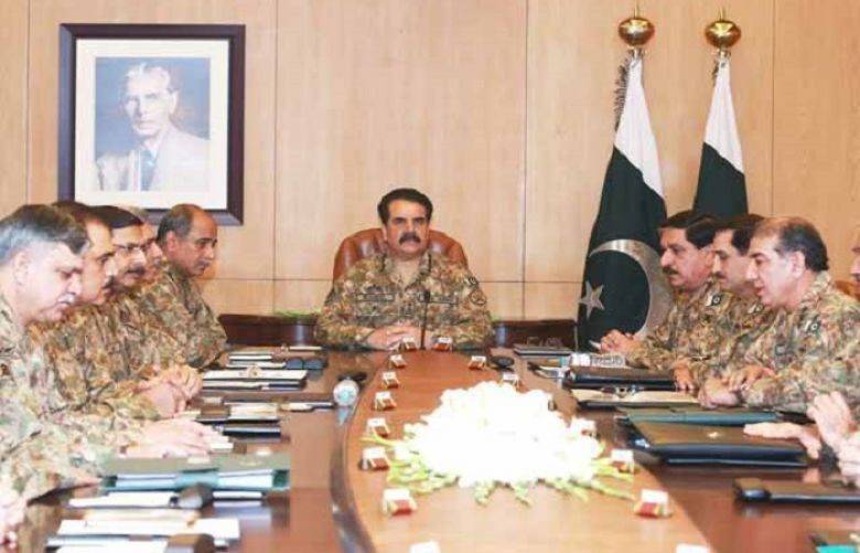 Corps Commanders vow to block hostile acts against Pakistan