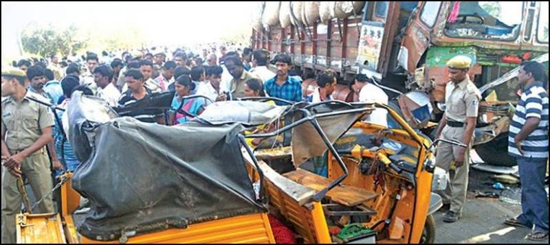 10 members of one Indian family killed in road collision