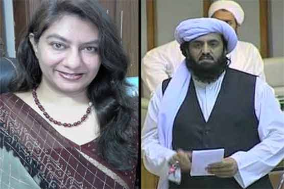 JUI-F Sentaor Hafiz Hamdullah booked for abusing Marvi Sirmed