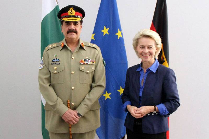 COAS Raheel Sharif meets German counterpart, defence minister