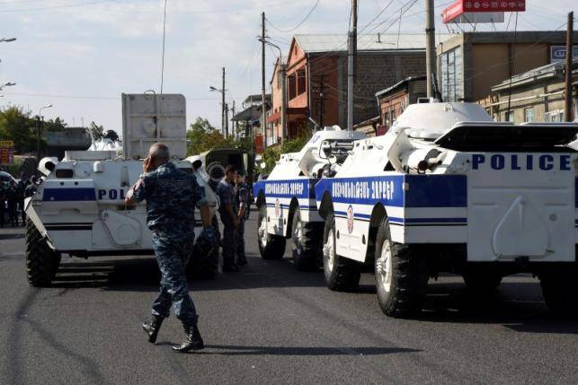 Hostage situation as armed men seize police station in Armenia