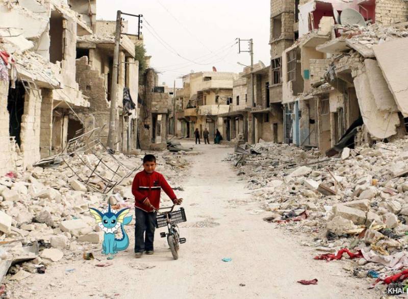 Pokemon Go helps artist highlight the misery of children in war-torn Syria