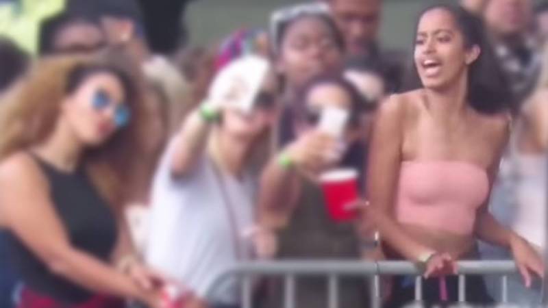 Obama's daughter goes wild at Lollapalooza
