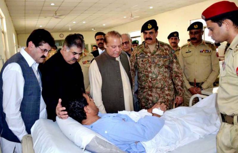 PM Nawaz visits Quetta to inquire after health of injured