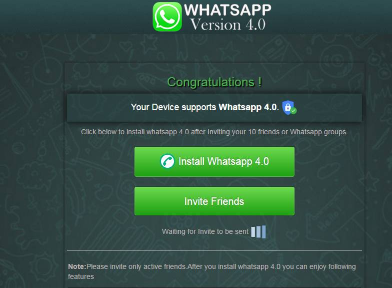 Beware: WhatsApp 4G VIP is a dangerous hoax