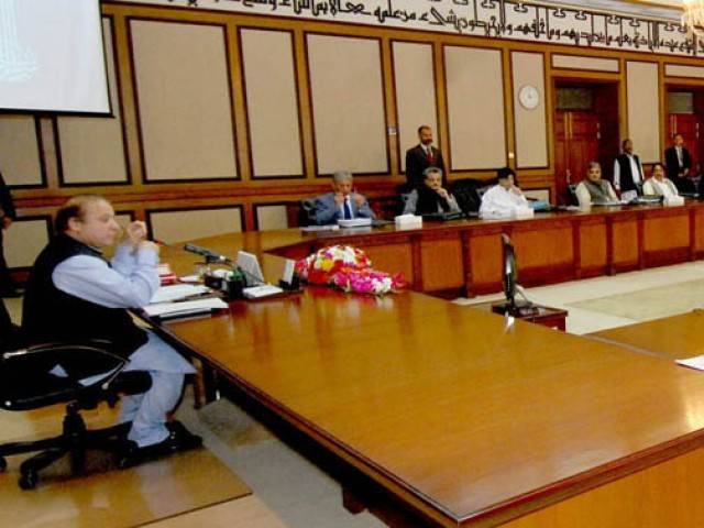 PM Nawaz to chair cabinet meeting today