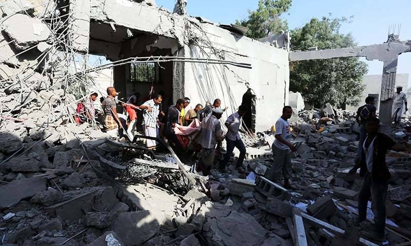 Air strikes by Saudi-led coalition kill 60 in Yemen