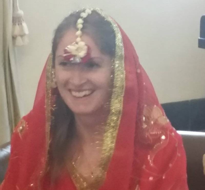 British diplomat dresses up as a Pakistani bride on her big day