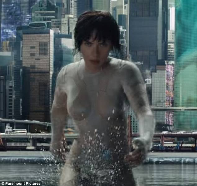 Scarlett Johansson debuts 'NUDE' suit in Ghost in the Shell teaser