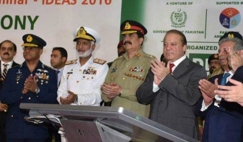 PM Nawaz, Gen Raheel inaugurate Defence exhibition IDEAS in Karachi