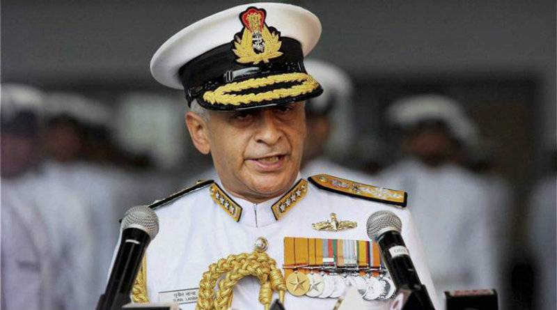 Indian navy chief dares Pakistan, China in the same breath