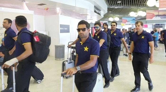 Pakistan team arrive in Brisbane for first Test against Australia starting from Thursday
