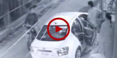 CCTV shows shocking footage of family being robbed in Lahore