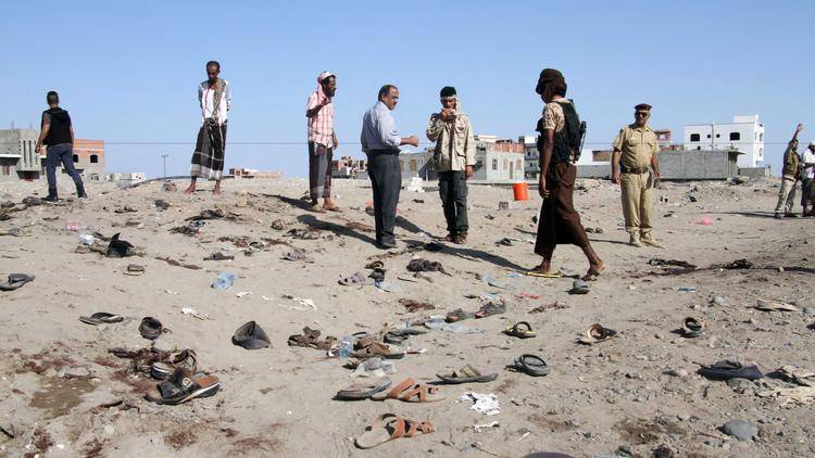 49 killed, 50 injured as suicide bomber targets military camp in Yemen