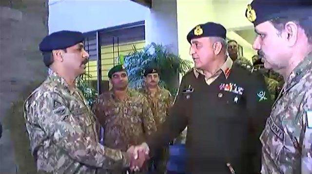 COAS General Qamar Javed visits ISPR, appreciates its role