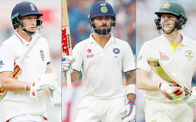 ICC Test rankings: Steve Smith, Virat Kohli and Joe Root ranked Top three batsmen