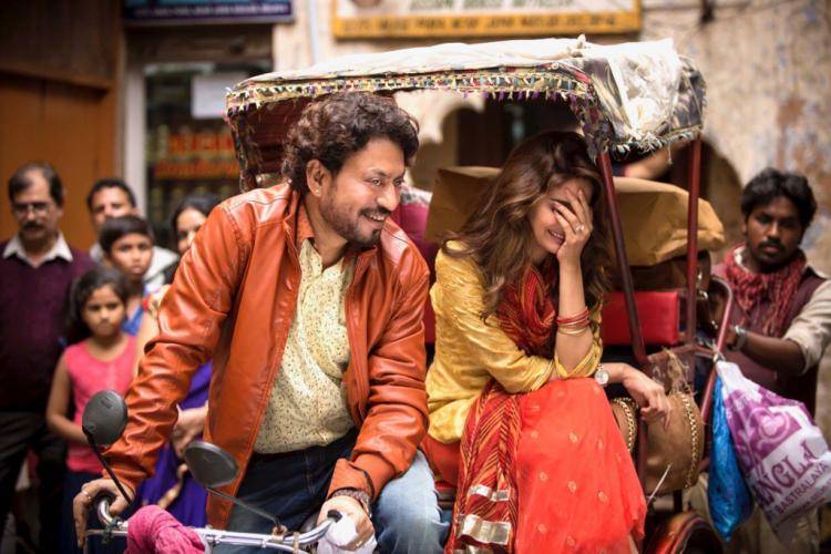 The poster for Saba Qamar's movie 'Hindi Medium' is out, and she looks pretty on a 'Sawaari' with Irfan Khan