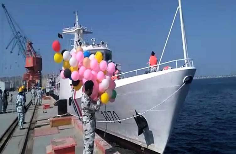 Two Chinese maritime patrol vessels arrive at Gwadar Port