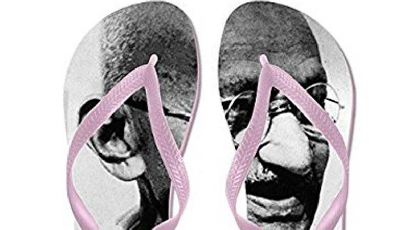 After Indian flag doormats and undies, Amazon puts Gandhi slippers on sale