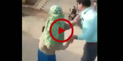 Wife roughs up husband after finding out about his second wife
