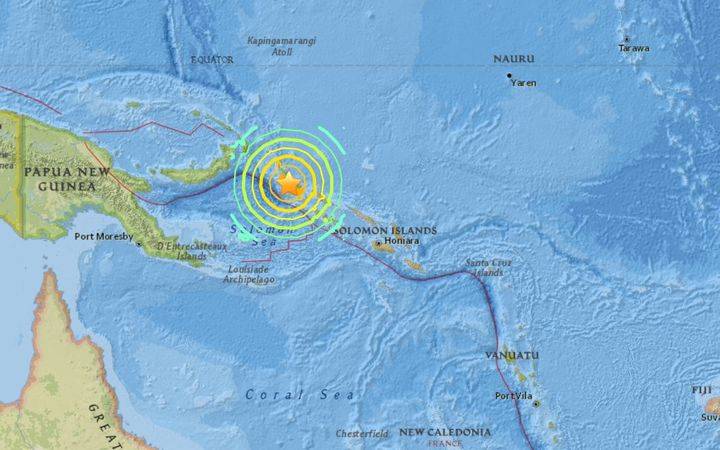8 magnitude earthquake near Papua New Guinea