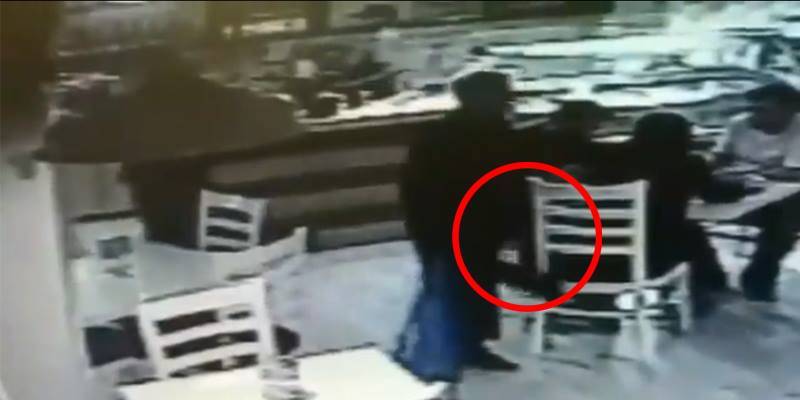 Family dining at a restaurant in Lahore gets targeted by the smoothest thief in town (see video)