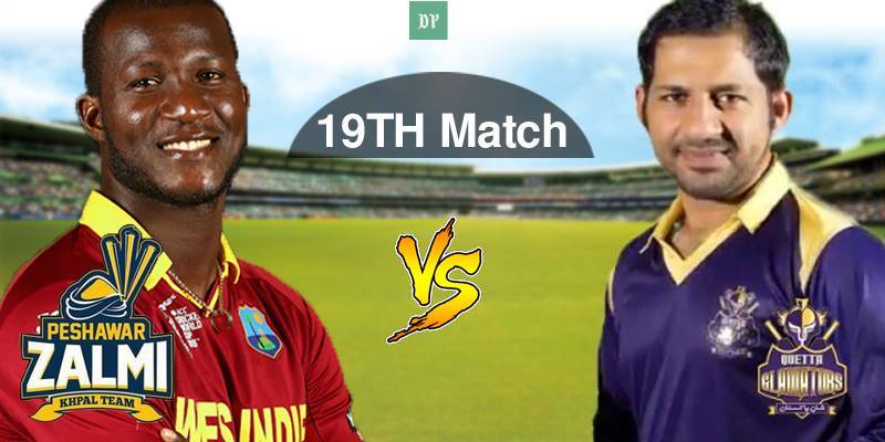 PSL 2017, 19th Match: Peshawar Zalmi beat Quetta Gladiators by 2 wickets